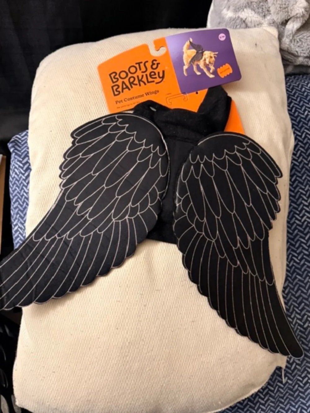 Doggie reflective angel wings halloween costume